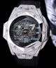 Quality Replica Hublot Big Bang Sang Bleu II Watch Diamond Steel Case Geometric Dial (3)_th.jpg